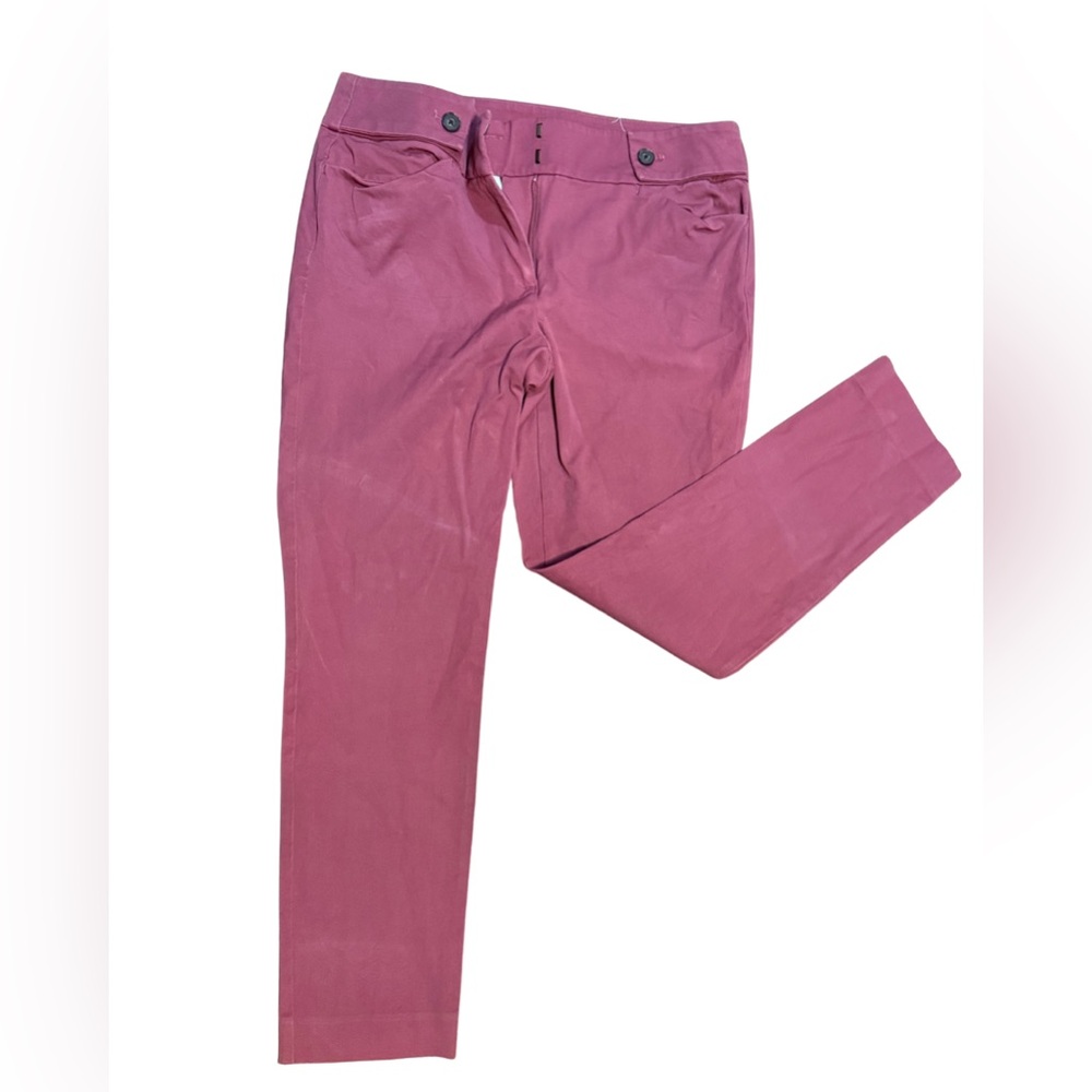 LOFT Skinny Ankle Pants Womens 8 Mauve Pink Stretch Workwear Casual‎